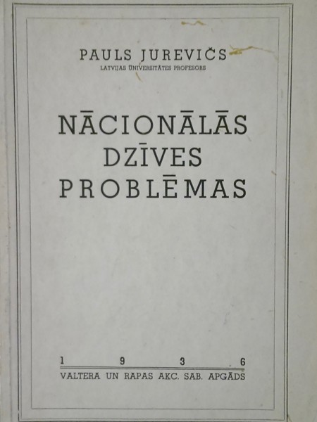 Nacionālās dzīves problēmas