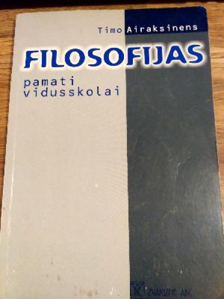 Filosofijas pamati vidusskolai 