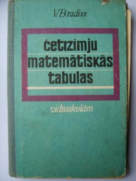 Četrzīmju matemātiskās tabulas 
