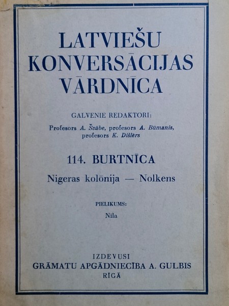Latviešu konversācijas vārdnīca, 114. burtnīca