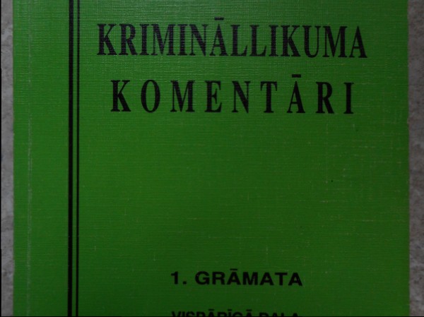Krimināllikuma komentāri 1.grāmata