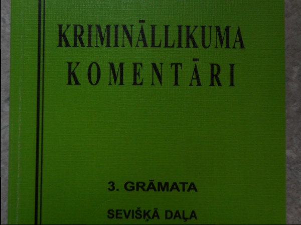 Krimināllikuma komentāri 3.grāmata
