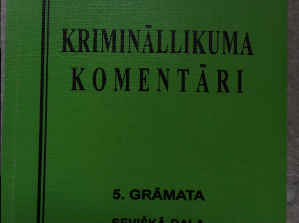 Krimināllikuma komentāri 5.grāmata