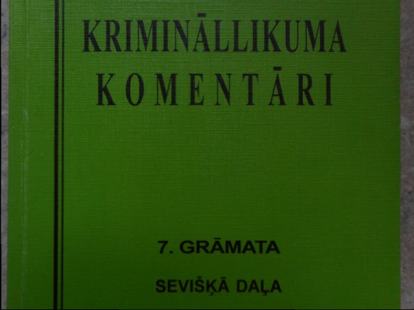 Krimināllikuma komentāri 7.grāmata