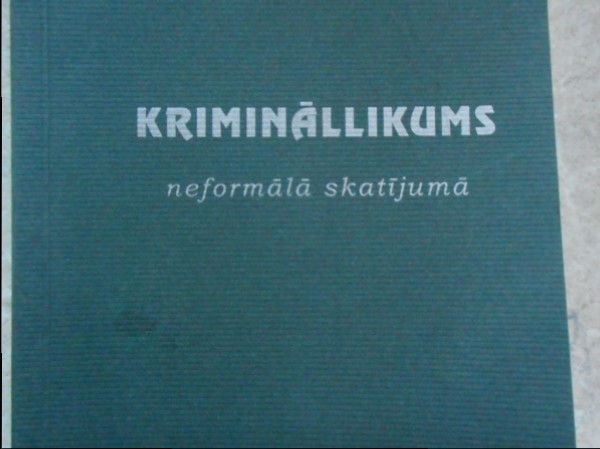 Krimināllikums neformālā skatījumā
