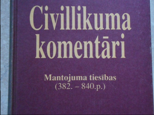 Civillikuma komentāri. Mantojuma tiesības