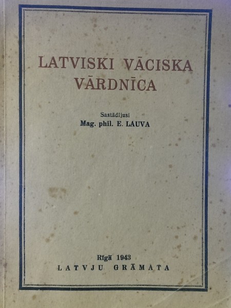 Latviski vāciska vārdnīca