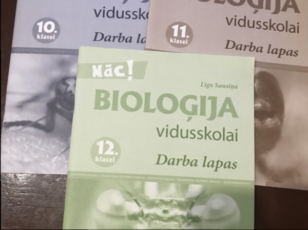 Nāc! Bioloģija vidusskolai darba lapas 10.;11.;12.klasei