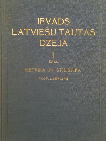 Ievads latviešu tautas dzejā