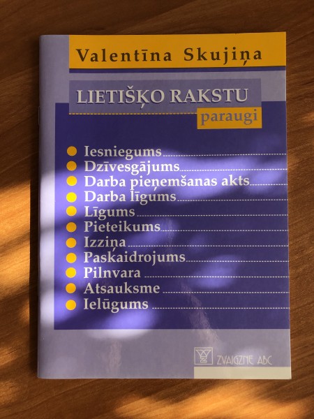 Lietišķo rakstu paraugi