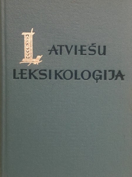 Latviešu leksikoloģija