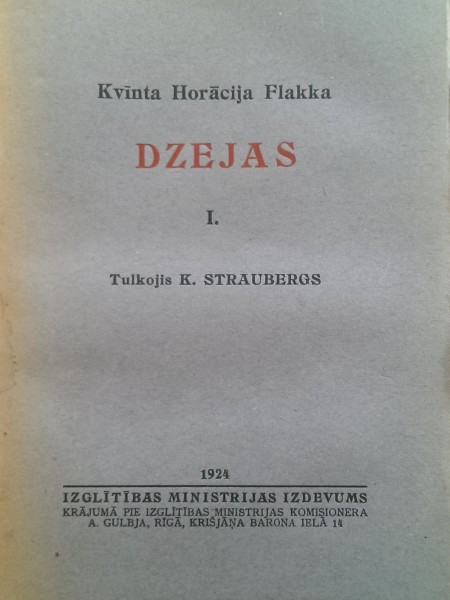 Horātija dzejas