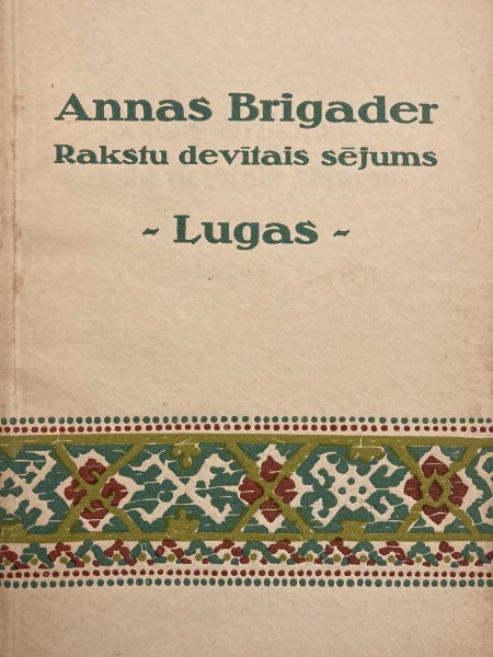 Lugas. Rakstu 9. sējums