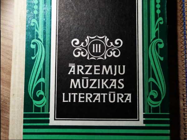 Ārzemju mūzikas literatūra. III. daļa.