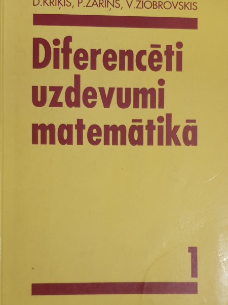 Diferencēti uzdevumi matemātikā, 1