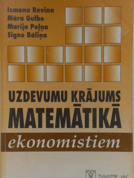 Uzdevumu krājums matemātikā ekonomistiem