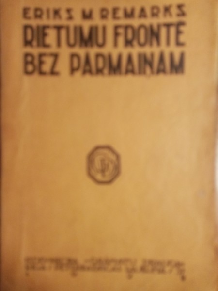 Rietumu frontē bez pārmaiņām