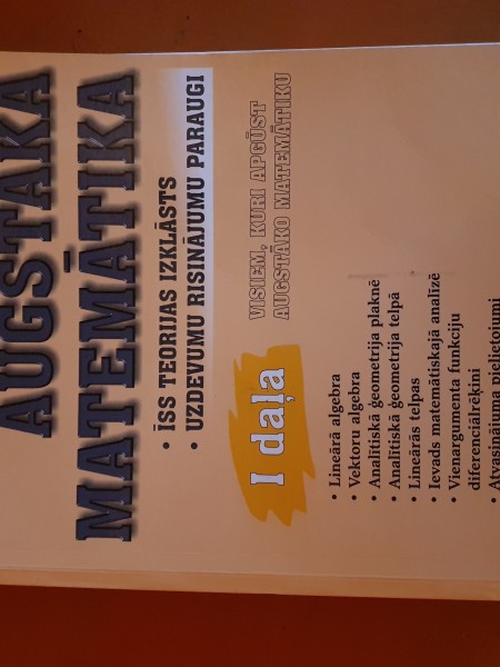 Augstākā matemātika 1. daļa