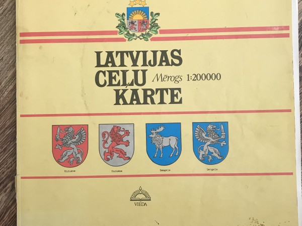 Latvijas ceļu karte