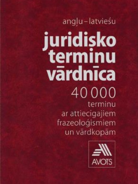 Angļu-latviešu juridisko terminu vārdnīca