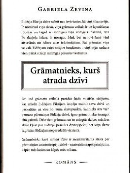 Grāmatnieks, kurš atrada dzīvi