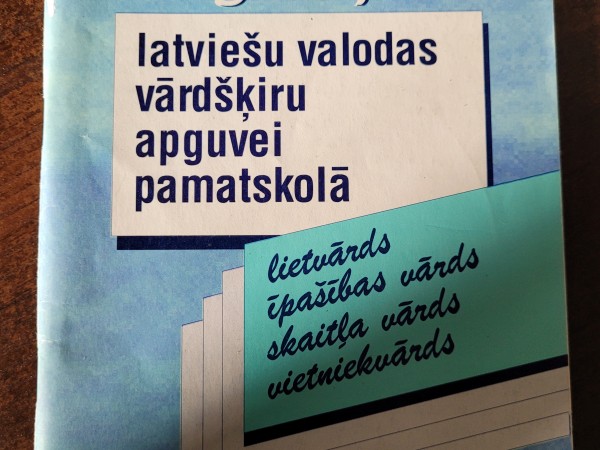Vingrinājumi latviešu valodas vārdšķiru apguvei pamatskolā