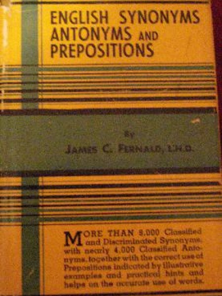 English Synonyms, Antonyms and Prepositions