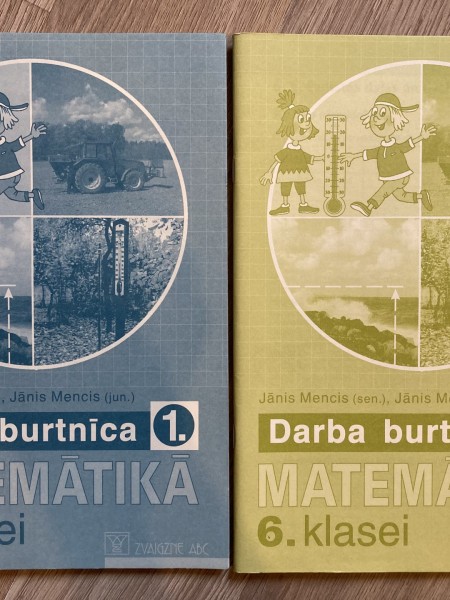 Darba burtnīca matemātikā 6.klasei. 1. un 2.daļa