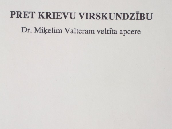 Pret krievu virskundzību