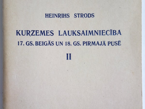 Kurzemes lauksaimniecība 17.Gs.beigās un 18.Gs.pirmajā pusē II