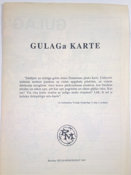 Gulaga karte