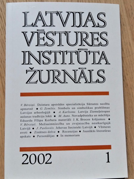 Latvijas vēstures institūta žurnāls 2002/1