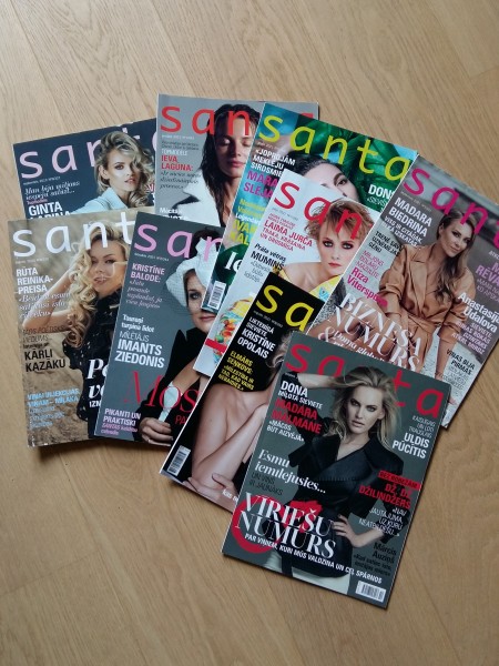 Santa 2021 (nr. 1, 2, 6, 7, 8, 9, 10), 2020 (nr. 8), 2019 (nr. 9)