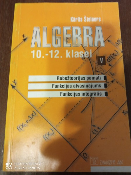 Algebra 10.- 12. klasei