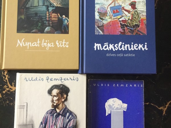 Uldis Zemzaris, gleznotājs / rakstnieks - grāmatu kolekcija