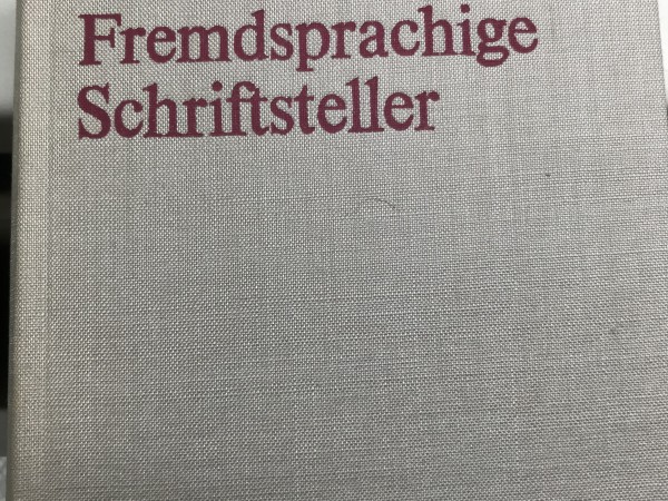 Fremdsprachige Schriftsteller