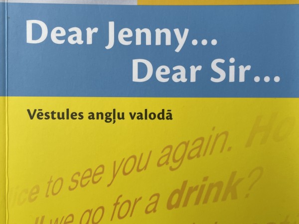 Vēstules angļu valodā