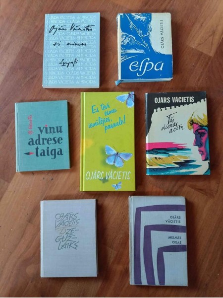 Ojāra Vācieša dzejoļu krājumi