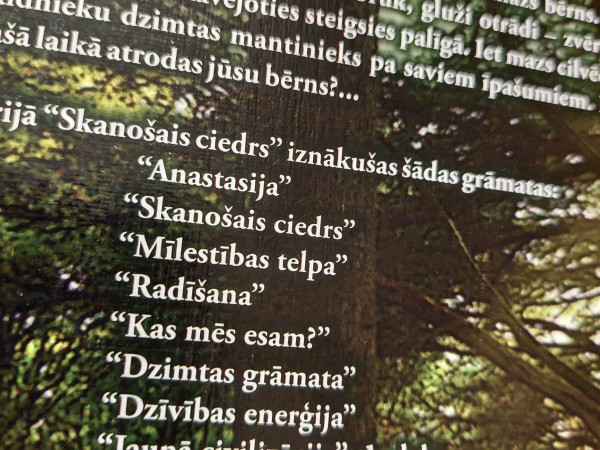 Megre Skanošais ciedrs 9. daļu Dzīves enerģija 2. daļa