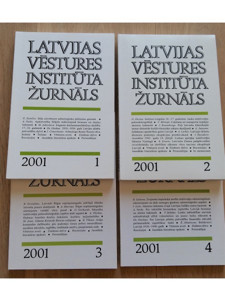Latvijas vēstures institūta žurnāls 2001