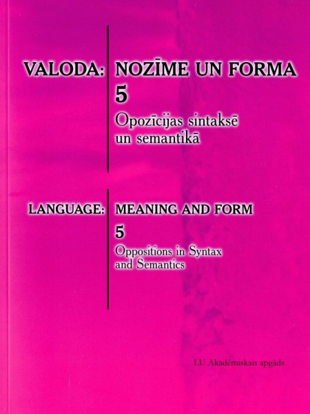 Valoda: nozīme un forma
