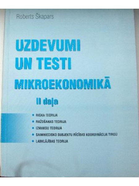 Uzdevumi un testi mikroekonomikā 2