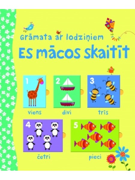 Grāmata ar lodziniem.Es mācos skaitīt.