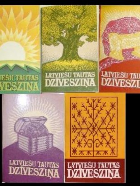 Latviešu tautas dzīvesziņa 1, 2, 3, 4, 5.