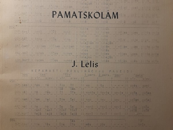 Latviešu valodas mācība pamatskolām