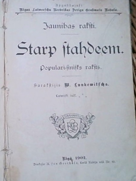 Starp stādiem (vecā druka, 1902)
