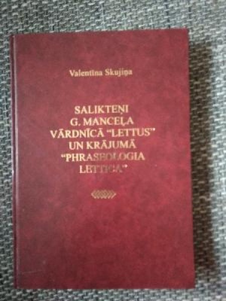 Salikteņi G. Manceļa vārdnīcā 