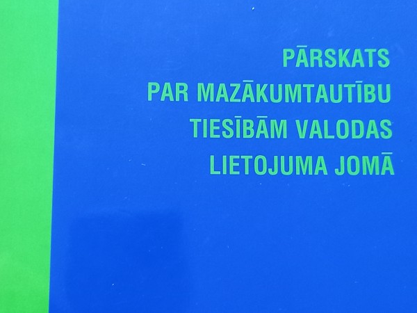 Pārskats par mazākumtautību tiesībām valodas lietojuma jomā