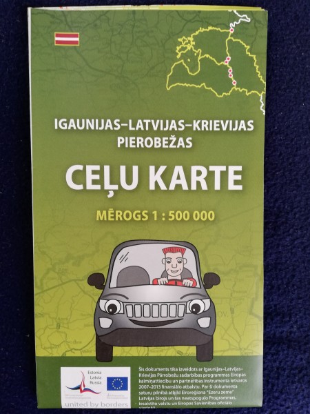 Igaunijas-Latvijas-Krievijas pierobežas ceļu karte