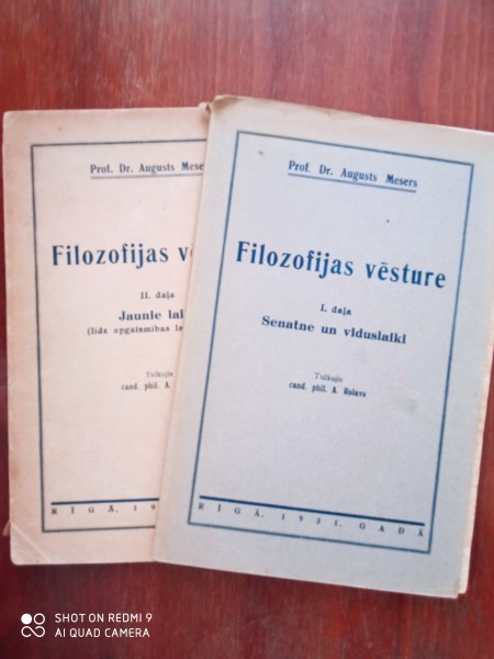 Filozofijas vēsture I, II